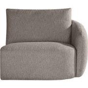 LABEL51 Bank Rocca - Taupe - Canyon - 1,5-Zits Arm Rechts Voorstaand