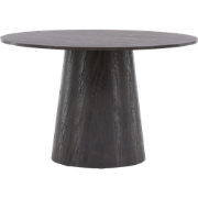 Trude houten eettafel donkerbruin - Ø 120 cm