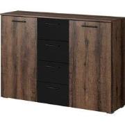 Meubella - Dressoir Brown - Eiken - 132 cm