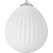 Around the world lampenkap large - brushed steel