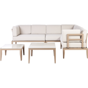 RIMA III - Loungeset voor 6 - Zandbeige - Aluminium