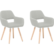 CHICAGO - Eetkamerstoel - Grijs - Polyester