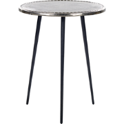 TELFER - Bijzettafel - Zilver - Aluminium
