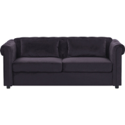 CHESTERFIELD - Chesterfield slaapbank - Zwart - Fluweel