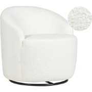 DAVIK - Fauteuil - Off-white - Polyester