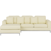 OSLO - Hoekbank - Crème - Rechterzijde - 270 cm - Leer