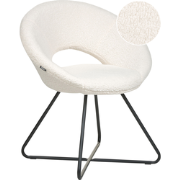RACHEL - Fauteuil - Gebroken wit - Bouclé