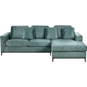 OSLO - Hoekbank - Blauwgroen - Linkerzijde - Fluweel