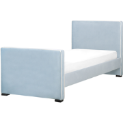 TEENIE - Eenpersoonsbed - Lichtblauw - 90 x 200 cm - Fluweel