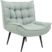 ALVESTA - Fauteuil - Mintgroen - Stof