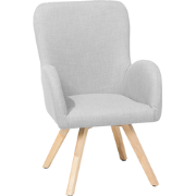 BJARN - Fauteuil - Lichtgrijs - Polyester