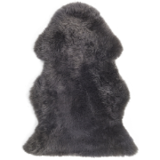 ULURU  - Schapenvel - Donkergrijs - 65 x 110 cm - Schapenvacht