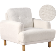 TUVE - Fauteuil - Wit - Bouclé