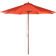 TOSCANA - Parasol - Rood - 270 cm - Polyester