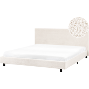 ALBI - Tweepersoonsbed - Off-white - 180 x 200 cm - Bouclé