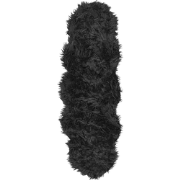 MAMUNGARI  - Schapenvel - Zwart - 60 x 180 cm - Acryl