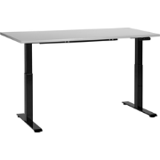 DESTINES - Elektrisch bureau - Grijs/Zwart - 160 x 72 cm - Spaanplaat