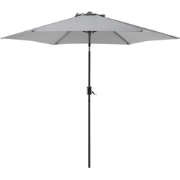 VARESE - Parasol - Donkergrijs - 270 cm - Polyester
