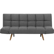 INGARO  - Slaapbank 3-zits - Donkergrijs - Polyester