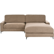 MALOY - Hoekbank - Bruin - Linkszijdig - Polyester