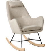 ARRIE  - Schommelstoel - Lichtbeige - Polyester