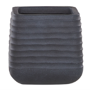 PARIKIA - Plantenbak - Zwart - 28 cm - Polyresin