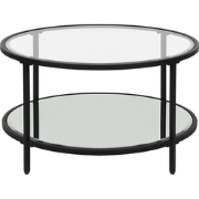 BIRNEY  - Salontafel - Zwart - Veiligheidsglas