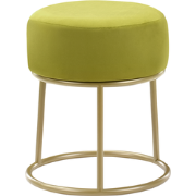 DELCO - Hocker - Groen - Fluweel