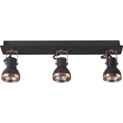 BARO - Plafondlamp - Zwart/Koper - IJzer