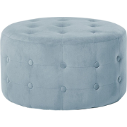 TAMPA - Hocker - Lichtgrijs - Fluweel