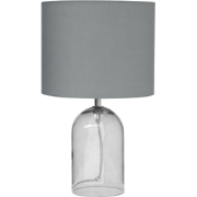 DEVOLL  - Tafellamp - Grijs - Glas
