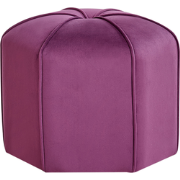 WISHEK - Poef - Paars - Fluweel