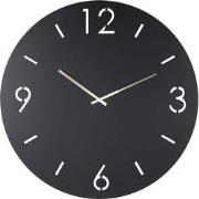 Spinder Design klok Time Ø 60 - Zwart