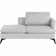 SIEVOZ - Chaise longue - Lichtgrijs - Rechtszijdig - Polyester