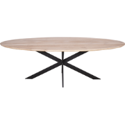 Starfurn Eiken eettafel Ferris | Ovaal 210 cm | Naturel