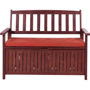 SOVANA  - Tuinbank - Mahonie/Rood - Acaciahout