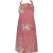 Clayre & Eef Keukenschort Roze Katoen Bloemen