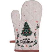 Clayre & Eef Ovenwant Beige Katoen Kerst