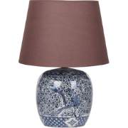 NEIRA - Tafellamp - Wit/Blauw - Porselein