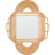 ALCORN - Wandspiegel - Licht - Rotan