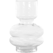 RODIA - Decoratieve vaas - Transparant - Glas