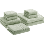 ATAI - 9-delige handdoekset - Lichtgroen - Katoen