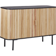LINDON - Dressoir - Lichthout/Zwart - MDF