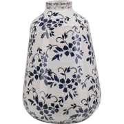 MARONEIA - Bloemenvaas - Wit - 25 cm - Keramiek