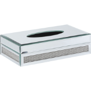 CHARLY  - Tissuebox - Zilver - Glas