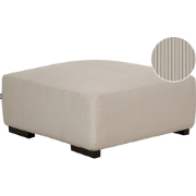 LUNGO - Ottomaan - Beige - Corduroy
