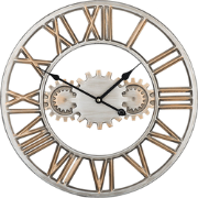 SEON - Wandklok - Zilver - IJzer