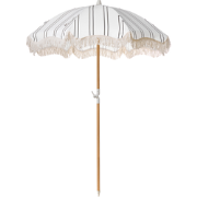 MONDELLO - Tuinparasol - Zwart/Wit - Polyester