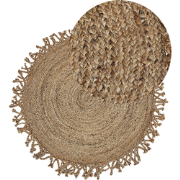 ZONGULDAK - Laagpolig vloerkleed - Beige - 120 cm - Jute