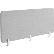 WALLY - Bureauscherm - Lichtgrijs - 180 cm - Polyester